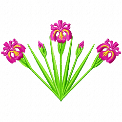 Flowers And Tree Embroidery Design 1 Flowers And Tree Embroidery Design 1